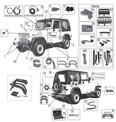 1995 jeep wrangler parts